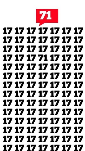 find the number 71 #braintestsolution #quiz #mindbendingquiz