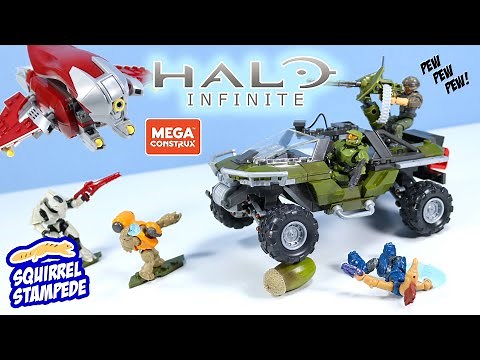Halo Infinite MEGA Construx Warthog Banshee and Mystery Figure Packs!