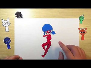 Ladybug Miraculous Stickers Peel & Stick NO TALKING! Oddly Satisfying ASMR