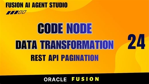 24. Code Node Data Transformation + Pagination (Limit Offset) | Oracle Fusion AI Agent Studio | BEENUM LEARNING