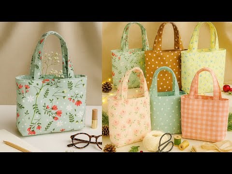 Handbag Cutting and Stitching – Easy Sewing Tutorial for Beginners | Simple DIY Fabric Bag
