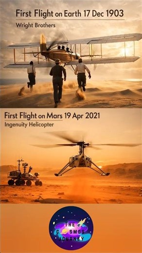 From Earth to Mars: First Flight in History 🚀 | 1903 vs 2021
