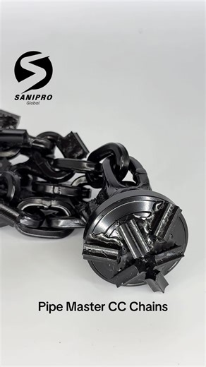 The Pipe Master CC Chains are engineered for controlled, aggressive pipe cleaning where performance matters. Ideal for removing scale, corrosion and heavy build-up — delivering clean, consistent results every time. Precision | Power | Proven results. #TrenchlessSolutions #PipeMaintenance #Infrastructure #PipeRehabilitation #Sanipro @SANIPROAUS
