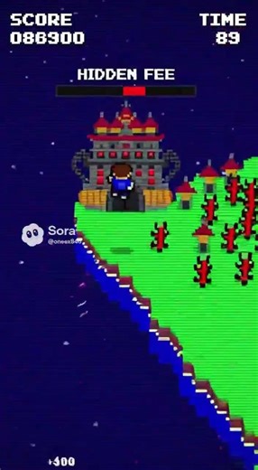 Pixelated 8-bit video game style: Player character navigating Thai map, dodging enemy "Bad Rate" mo