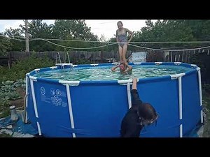 Gymnastics in the pool !!! Summer is wonderful!!!