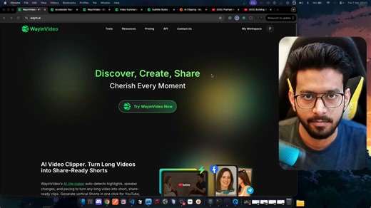 I passed a long-form YouTube video into an API and it gave me back:• 10+ short clips• auto-animated captions• timestamped summaries• searchable moments• a full transcript with speaker labelsAll automatically.Normally, repurposing this kind of content is painful:Scrubbing timelines, finding highlights, clipping, writing captions, pulling timestamps.This time, I just passed in the URL and ran it through the @WayinVideo API.The best part about WayinVideo is that they are not just a product. They pr