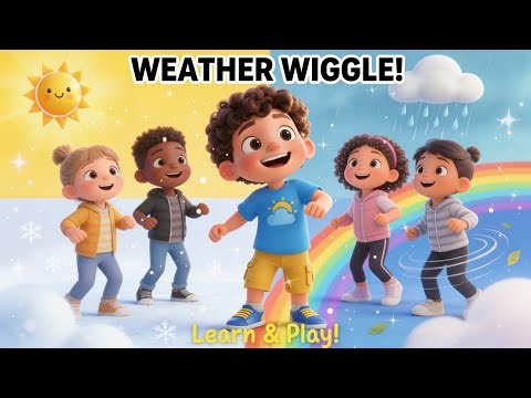 Weather Wiggle! | Fun Weather Song for Kids ⭐ #kidssongs #nurseryrhymes #Zoombini 