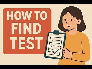 How to find test