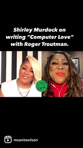 8.2K views · 132 reactions | Shirley Murdock on writing “Computer Love” with Roger Troutman & her husband Dale DeGroat. They decided to write a song about two computers in love. 勞 She also shares a bit of wisdom on staying true to what you feel and hear. #LetItOut  #LadyLegends | Anita Wilson | Facebook