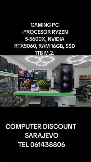 Computer Discount BiH | #pcbuild , #gaming , #gamingpc , #gamingsetup , #pc, CIJENA 1642KM -PROCESOR AMD RYZEN 7-5600X( 12 JEZGRI 6PRAVI+ 6 VIRTUELNI, VRHUNSKI... | Instagram