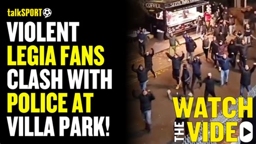 Violence mars Aston Villa vs Legia Warsaw game that left one police officer in hospital and 39 arrests