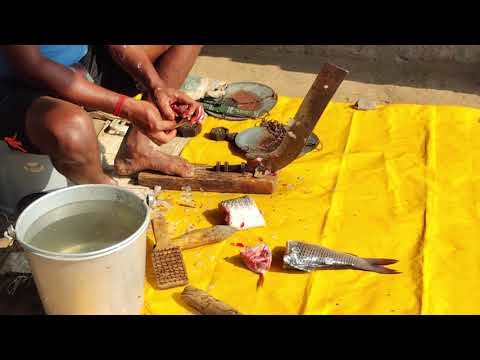 Fish cutting , traditional method fish cutting