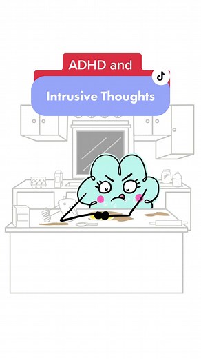Intrusive (and impulsive) thoughts can cause mayhem in ADHD life! Follow us for more episodes ✨ #adhd #adhdtok