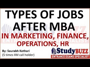 Types of jobs after MBA in Marketing, Finance, HR, Operations- Highest paying jobs