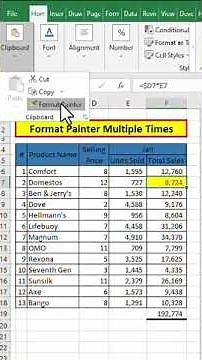 Efficient Use of Format Painter in Excel 😍 #ExcelShorts