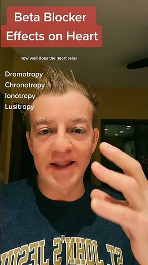 Everything you need to know about b beta blockers effect on the heart! #metoprolol #atenolol #toprol