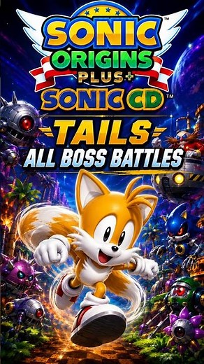Sonic Origins Plus Sonic CD Tails All Boss Battles - Shorts-Reels (2023) [Steam] [Index 042]
