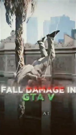 GTA_ 5 Fall Damage 🤒 vs GTA_ VC fall damage 💀 #gta #gta5 #gtavc