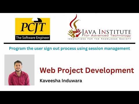 Program the user sign out process using session management