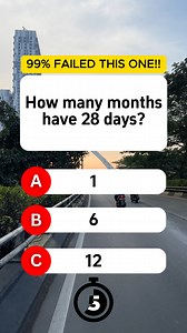 73K views · 2.8K reactions | How many months have 28 days? #quiz #QuizTime #fun #noblequiz #brainteaser #fblifestyle #funfacts #usa #usareels | Quiz Master Hub | Facebook