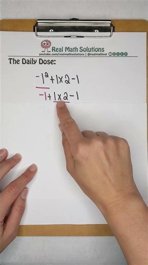 Evaluate the Expression with Negatives - Daily Dose Accentuate the Negative 1.4