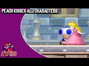 Peach Kisses All Characters in New Super Mario Bros U. Deluxe
