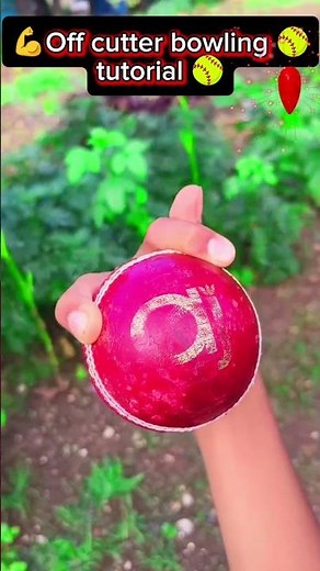 🥎Off cutter bowling tutorial | #fastbowling #crickethighlights #spinbowling #bumrahbowling