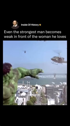 Inside Of History on Instagram: "Movie 🎥 : Hulk (2003) In the 2003 film The Hulk, the relationship between Bruce Banner and Betty Ross is the emotional core of the story. It is a classic “star-crossed lovers” dynamic, complicated by biological hazards and a hostile father. By the end of the film, Bruce realizes that a normal life with Betty is impossible. After defeating the Abomination, he flees once more to protect her from the fallout of his life. The movie ends with them separated again: Be
