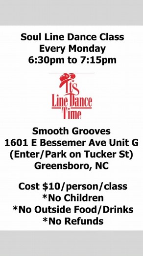 3.4K views · 20 reactions | Soul Slide Line Dance Class every Monday evening at Smooth Grooves in Greensboro NC. | Smooth Grooves | Facebook