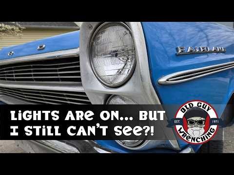 Headlights on the 1966 Fairlane get a wiring upgrade!