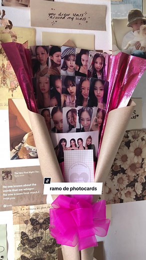 Ramo de Photocards de Jennie: Tutorial y Diseño