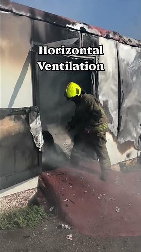 Firefighter Horizontal Ventilation 🔥 Using a Fan to Clear Smoke