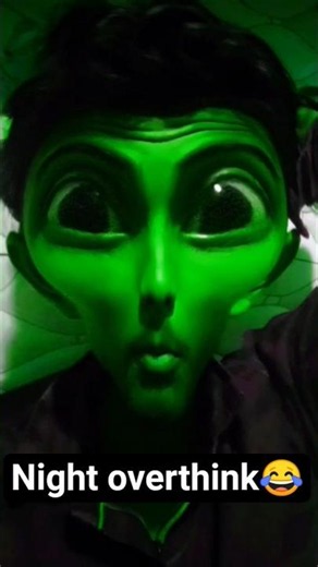 Night overthink😂 alien comedy shorts #shorts #viral #youtube #trending