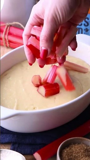 A Classic Rhubarb Sponge Pudding Recipe