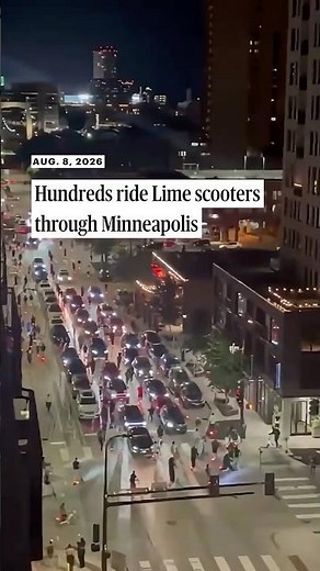 Hundreds ride Lime Scooters in Minneapolis