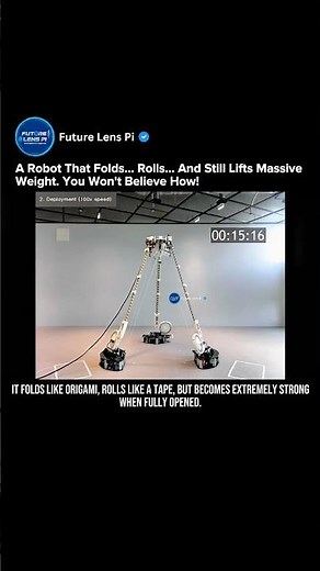 This Foldable Origami Robot Design Is Changing the Future of Robotics! #robot #origami #shorts #tech