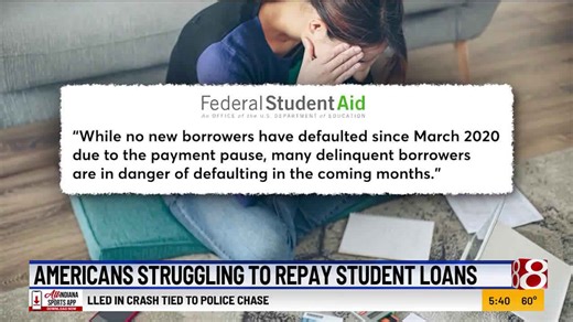 Americans struggling to repay student loans
