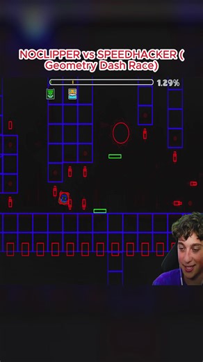NOCLIPPER vs SPEEDHACKER (Geometry Dash Race)-9