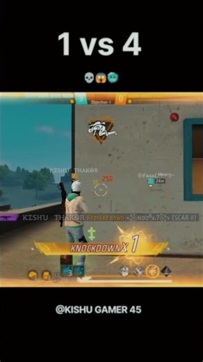 🔥 1 vs 4 Clutch 😱 Pro Gameplay 🥶 // #freefire