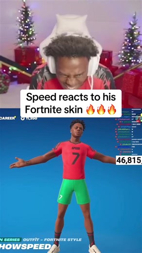 IShowSpeed Reacts to His Fortnite Skin Reveal