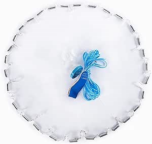 American Pro Fishing Cast Net, Heavy Duty Zinc Sinker & 3/8”Mesh, 4ft/5ft/6ft/7ft/8ft Radius Throw Cast Net Bait Net for Freshwater Saltwater