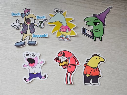 Smiling Friends Character Handmade Stickers - Etsy