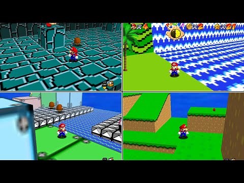 Retro Mario Levels in Super Mario 64