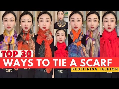 The 30 stylish ways to tie a scarf in 2024 | Easy scarf styles for girls Part-04 #scarfwearing
