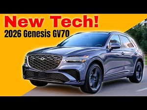 2026 Genesis GV70 Revealed: New Screen, Power, and Electrified Upgrades!