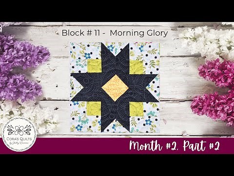 Morning Glory Block Tutorial | Precision Piecing & Stitch + Flip Practice | Flower Farm Sampler QAL