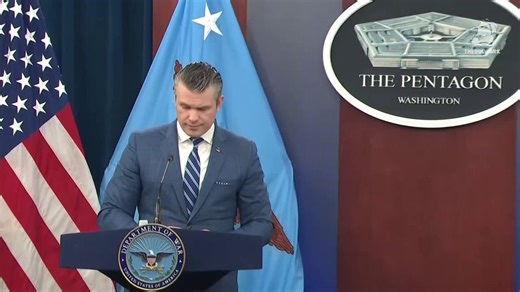 Daily Wire: "Iran has continued striking targets well into this morning. At what point are we beyond a grace period?"Hegseth: "Iran would be wise to get the carrier pigeon to their troops out in remote locations to know not to shoot, not to shoot any longer."Q: "They're still firing ballistic missiles?"Hegseth: "Excuse me, why are you so rude?"