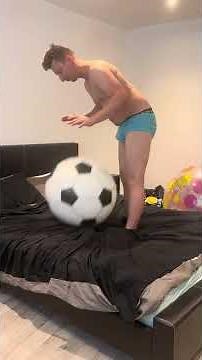 Trailer Football beachball sit to pop, finger pop in full length video www.onlyfans.com/looneruk