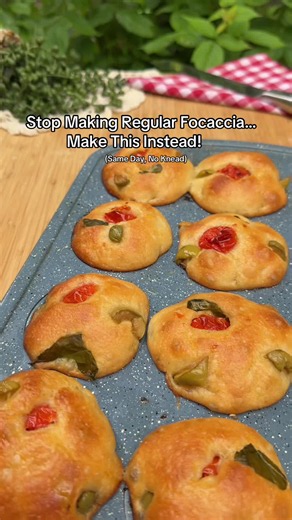 Crispiest Focaccia Muffins — Same-Day No-Knead