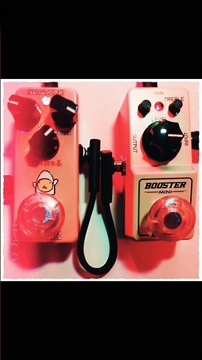 Ginger Fuzz Mid Boost to Wide Range mode w/ Ibanez BT MINI Mini Booster Effect Pedal QUICK DEMO